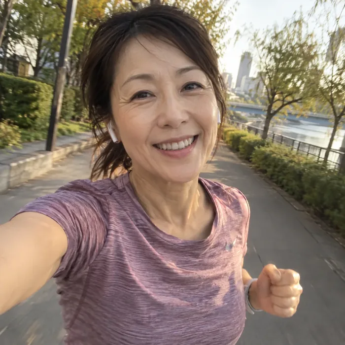 元気で健康的な女性
